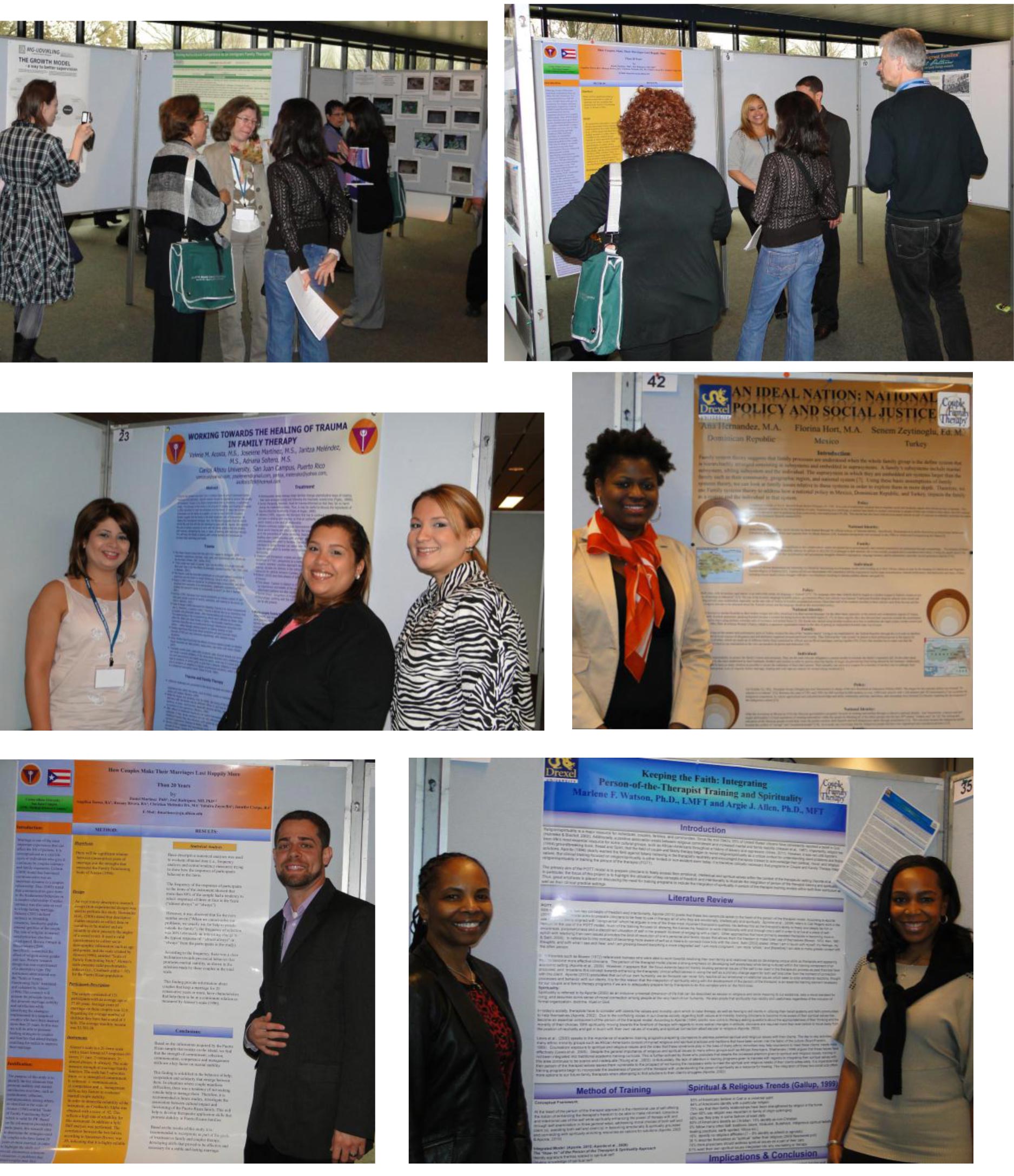 six poster presentations