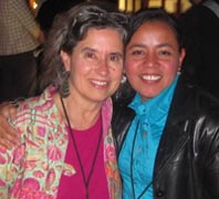 Photo of Janine Roberts and Merli López Rodríguez